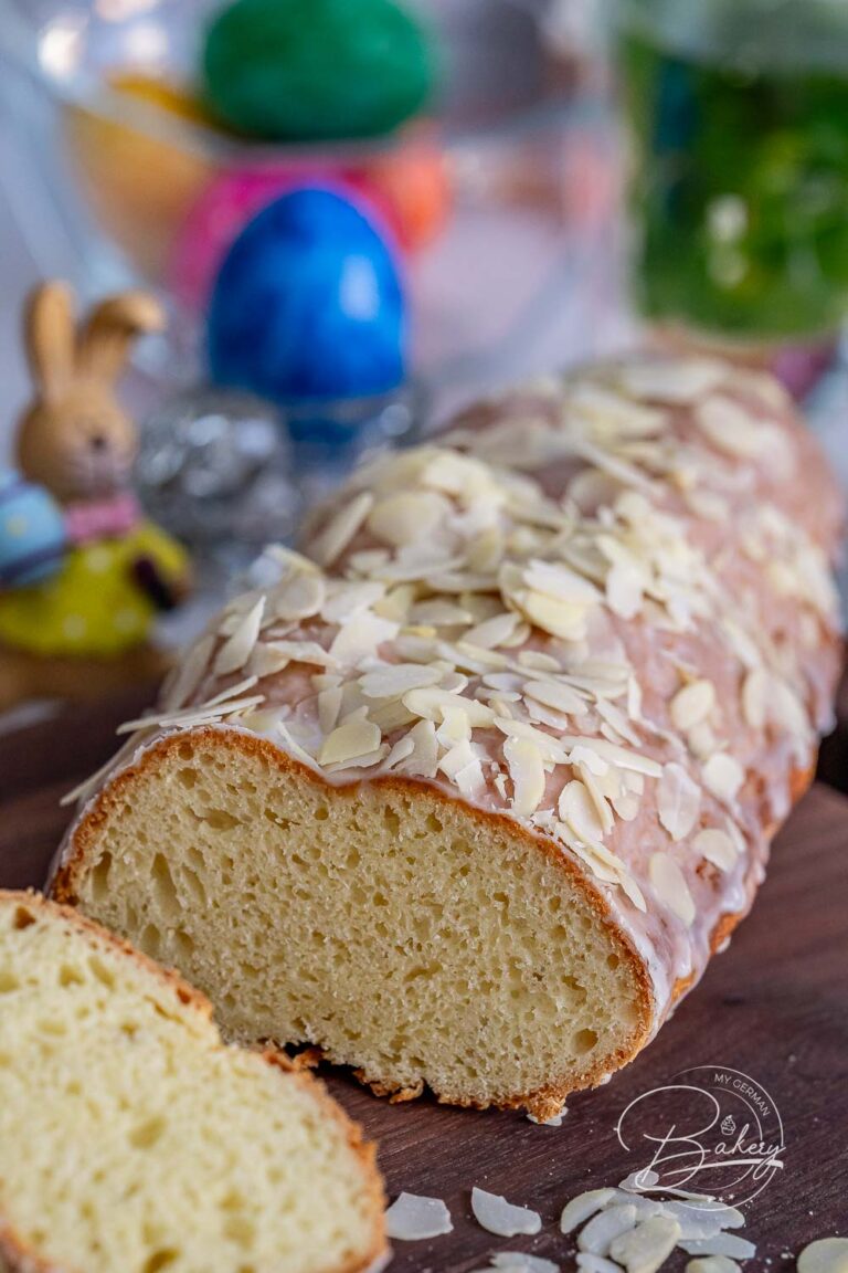 Sweet brioche as Easter bread - yeast plait for Easter breakfast - Recipe sweet Brioche as Easter bread - yeast plait for Easter breakfast - simply made as Brioche - Delicious Easter bread as sweet Brioche and simple yeast plait for Easter breakfast or brunch at Easter. Fluffy and pure, but also with almonds or raisins