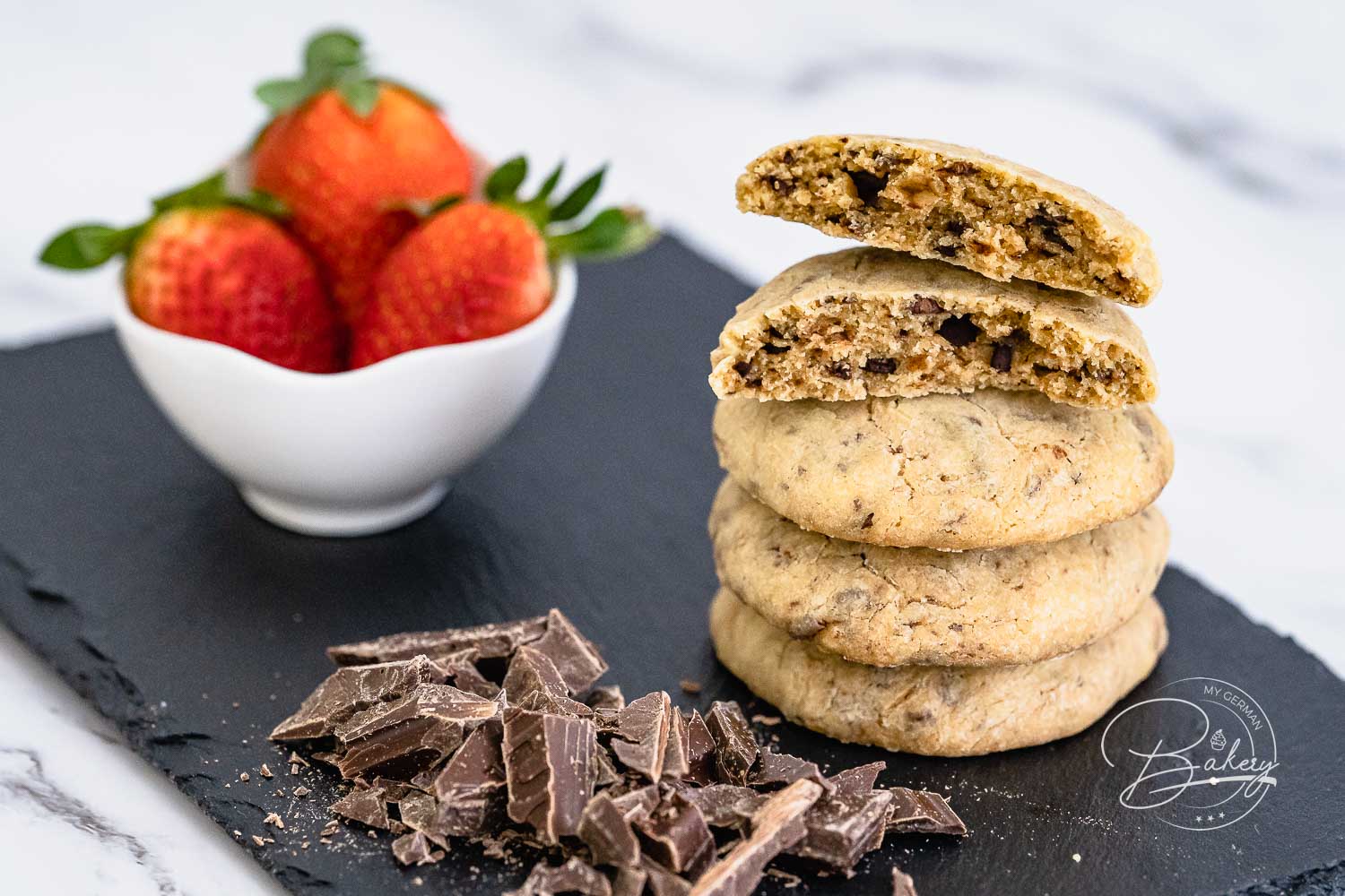 Simple Chocolate Cookies Recipe - Best Chocolate Chunk Cookies - Cookies with chocolate chips - chocolate cookies from America, homemade American cookies
