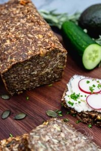 Seed Bread Grain Bread Recipe without Flour - Low Carb gluten free vegan - Recipe Seed Bread without Flour - Gluten Free - Vegan and perfect for the low carb diet - simple recipe - always succeeds