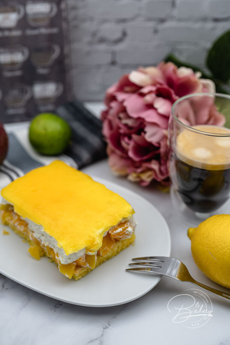 Cream cake without flour - sponge cake with passion fruit - gluten free - Passion fruit sponge cake gluten free - sponge cake with passion fruit - gluten free - baking without flour, cake without flour - use pudding powder instead of flour